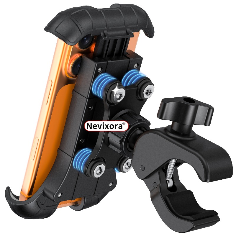 Commuter Bike Lock - Dudukan Ponsel Motor Anti Getaran, Ramah